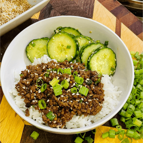 This flavorful Gluten-Free Low FODMAP Korean Beef Bowls is a quick and easy dish perfect for a Low FODMAP diet. It combines tender ground beef with a savory, slightly sweet sauce, served over rice for a satisfying meal. It's gluten-free and packed with bold flavors, ideal for weeknight dinners.